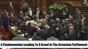 A Pandemonium Leading To A Brawl In The Armenian Parliament