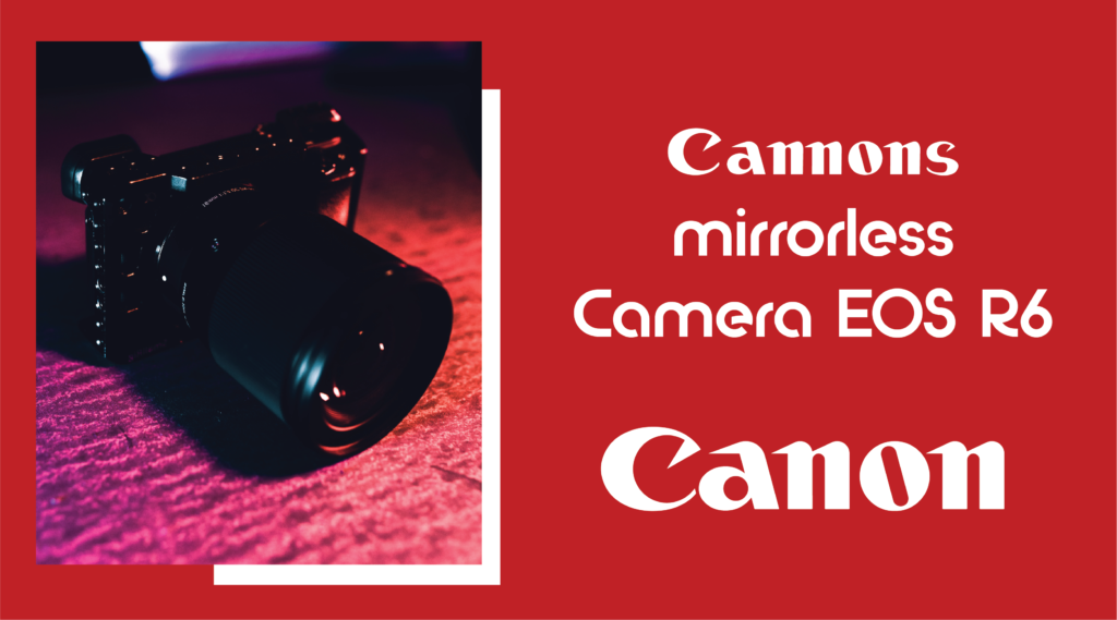 Cannons Mirrorless Camera EOS R6