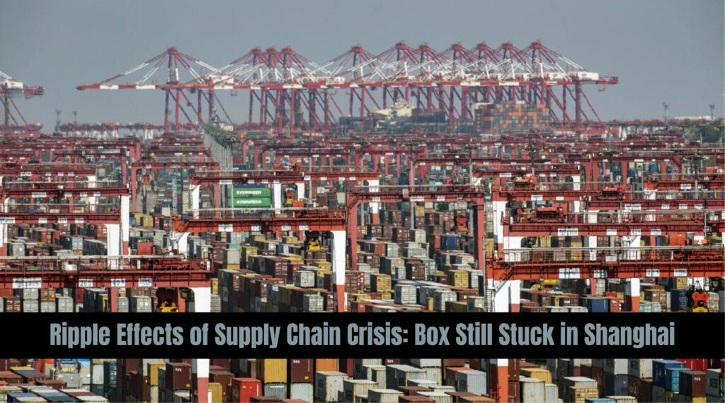 Ripple Effects of Supply Chain Crisis: Box still stuck in Shanghai