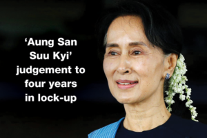 ‘Aung San Suu Kyi’ judgement to four years in lock-up
