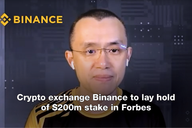 Crypto exchange Binance to lay hold of $200m stake in Forbes