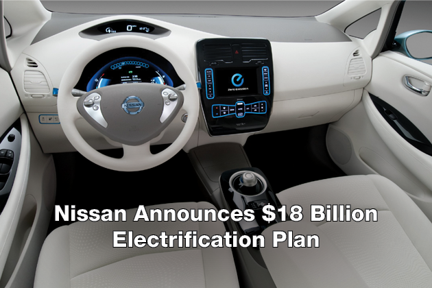 Nissan Announces $18 Billion Electrification Plan